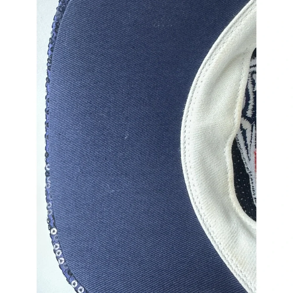New England Patriots Women's SnapBack Baseball Hat Cap NFL Sequins
